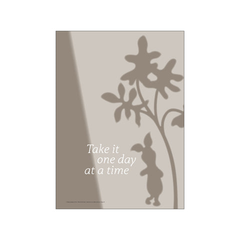 Disney - Piglet One Day at a Time — Art print by Disney from Poster & Frame