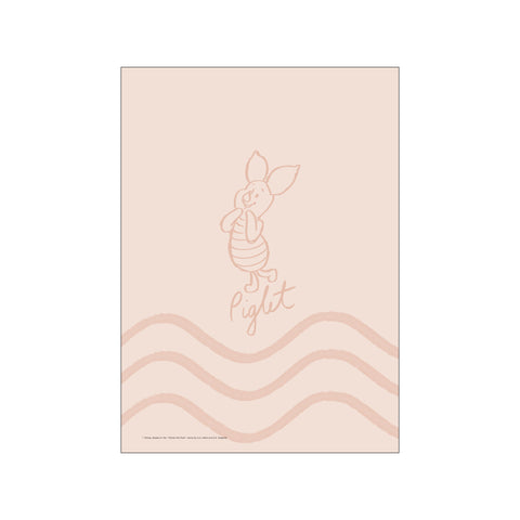 Disney - Piglet Soft Pink Waves — Art print by Disney from Poster & Frame