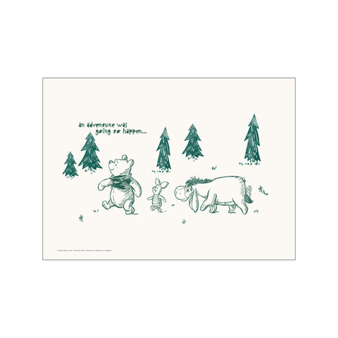 Disney's Winnie the Pooh Adventure Walk — Art print by Disney from Poster & Frame