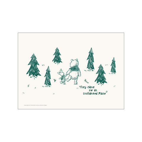 Disney's Winnie the Pooh in Enchanted Place — Art print by Disney from Poster & Frame