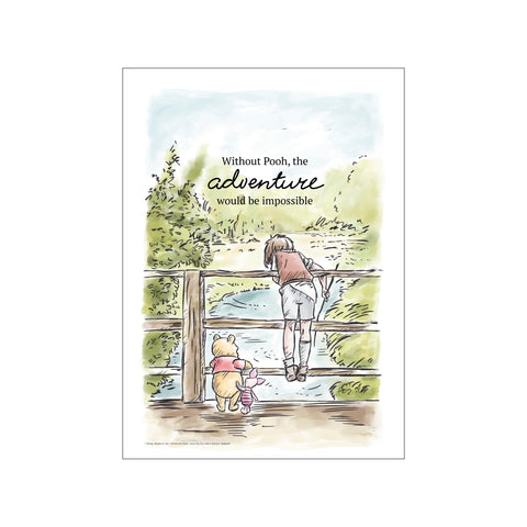 Winnie the Pooh Makes It Possible — Art print by Disney from Poster & Frame