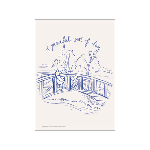 Winnie the Pooh & Piglet Peaceful Bridge — Art print by Disney from Poster & Frame