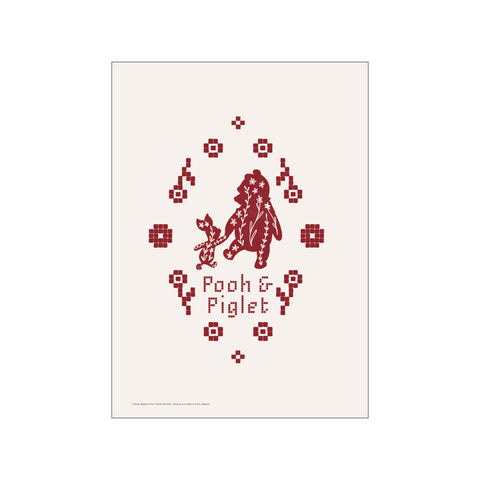 Winnie the Pooh & Piglet Stitch Duo — Art print by Disney from Poster & Frame