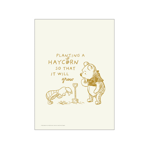 Disney - Winnie the Pooh Planting a Haycorn — Art print by Disney from Poster & Frame