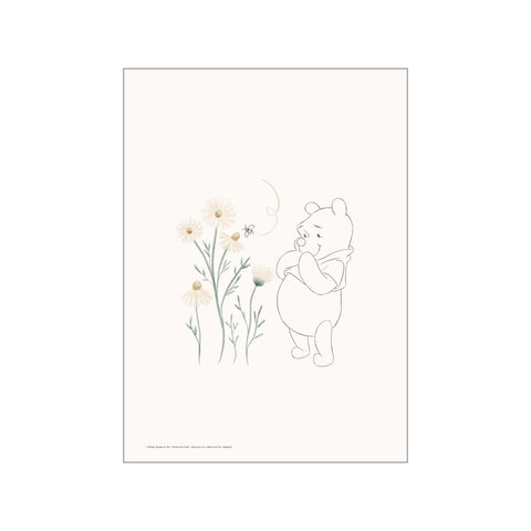 Disney - Winnie the Pooh with Daisies Sketch — Art print by Disney from Poster & Frame