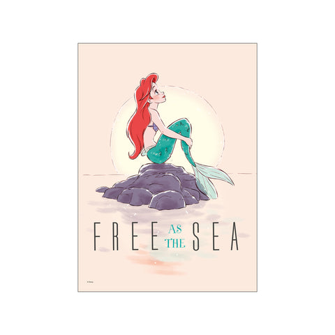Disney Princess – Ariel Free as the Sea — Art print by Disney from Poster & Frame
