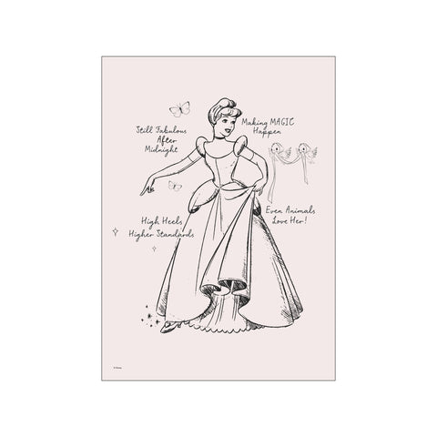 Disney Princess – Cinderella Sketch — Art print by Disney from Poster & Frame