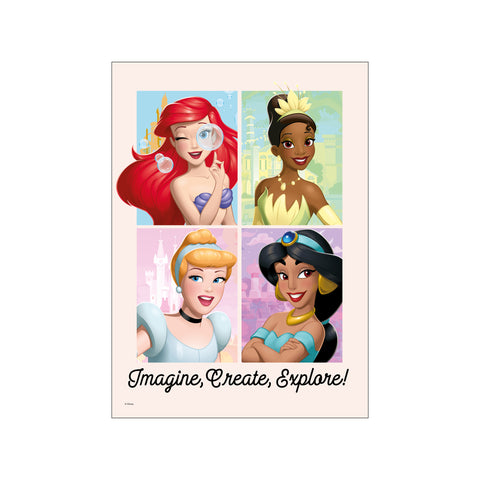 Disney Princess – Imagine, Create, Explore — Art print by Disney from Poster & Frame