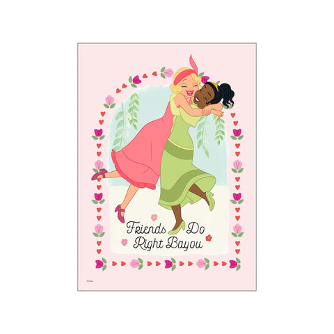 Disney Princess – Tiana & Charlotte — Art print by Disney from Poster & Frame