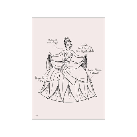 Disney Princess – Tiana Sketch — Art print by Disney from Poster & Frame