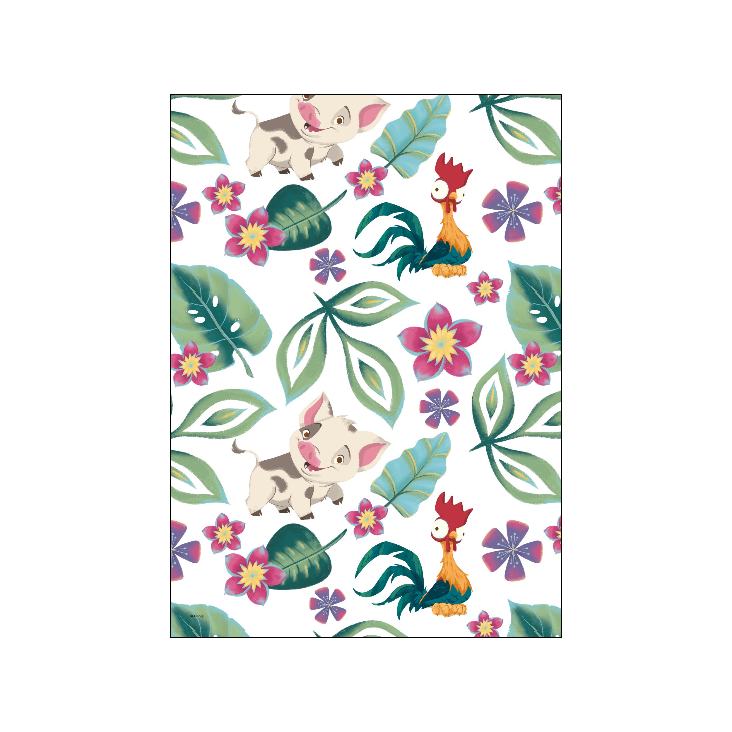 Disney - Pua and Hei Hei Pattern – Poster & Frame Art Group