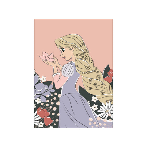 Disney – Rapunzel Floral Reflection — Art print by Disney from Poster & Frame