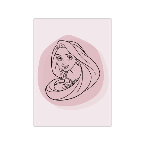 Disney – Rapunzel Line Portrait — Art print by Disney from Poster & Frame