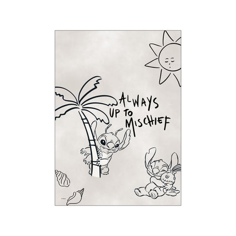 Disney - Stitch - Always Up To Mischief — Art print by Disney from Poster & Frame