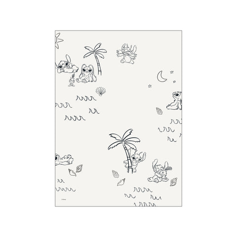 Disney - Stitch Island Pattern — Art print by Disney from Poster & Frame