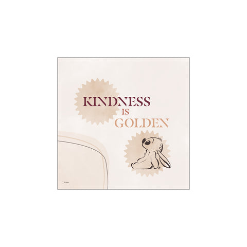 Disney - Stitch - Kindness Is Golden — Art print by Disney from Poster & Frame