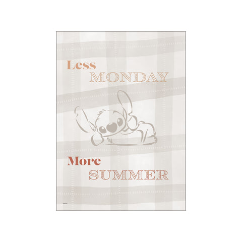 Disney - Stitch - Less Monday, More Summer — Art print by Disney from Poster & Frame