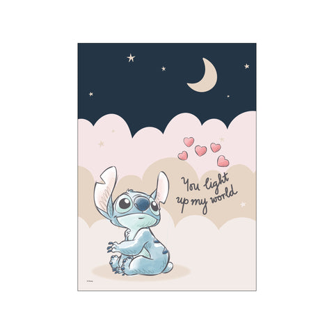 Disney – Stitch Moonlit Night — Art print by Disney from Poster & Frame