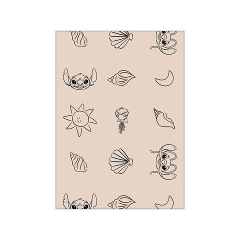 Disney - Stitch Shell Pattern — Art print by Disney from Poster & Frame