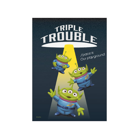Disney – Toy Story – Aliens – Triple Trouble — Art print by Disney from Poster & Frame