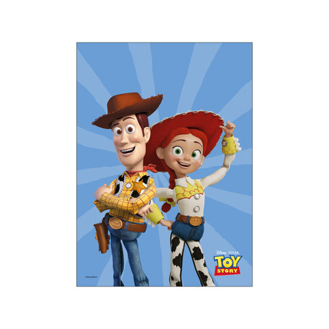 Disney – Toy Story – Woody and Jessie – Toy Box Partners — Art print by Disney from Poster & Frame