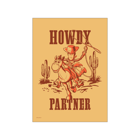 Disney – Toy Story – Woody – Howdy Partner — Art print by Disney from Poster & Frame