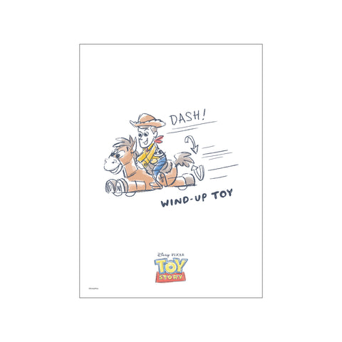 Disney – Toy Story – Woody Wind-up Toy — Art print by Disney from Poster & Frame
