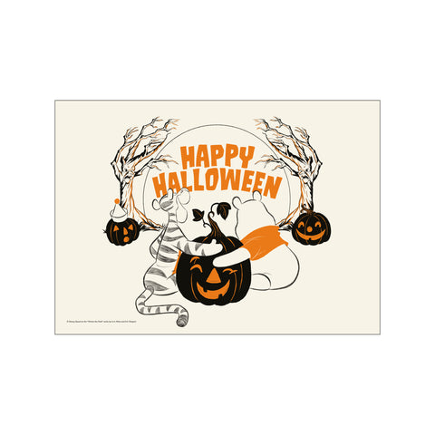 Disney - Winnie the Pooh and Tigger – Happy Halloween Pumpkins — Art print by Disney from Poster & Frame
