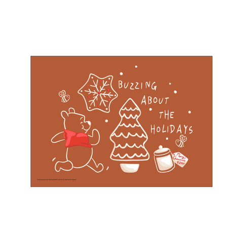 Disney - Winnie the Pooh Buzzing About the Holidays — Art print by Disney from Poster & Frame