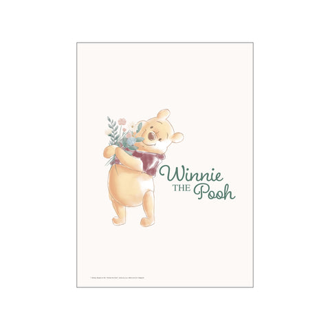 Disney - Winnie the Pooh Holding Flowers — Art print by Disney from Poster & Frame