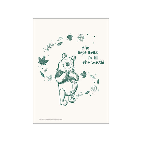 Disney's Winnie the Pooh Leaf Circle — Art print by Disney from Poster & Frame