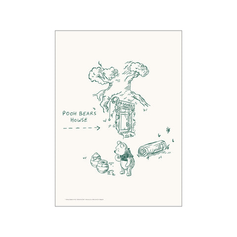 Disney's Winnie the Pooh Map Home — Art print by Disney from Poster & Frame