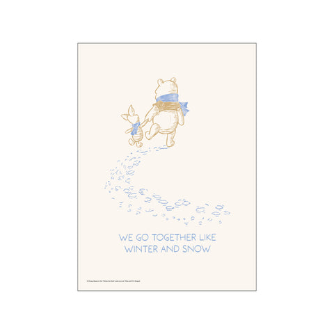 Disney - Winnie the Pooh & Piglet Winter Together — Art print by Disney from Poster & Frame