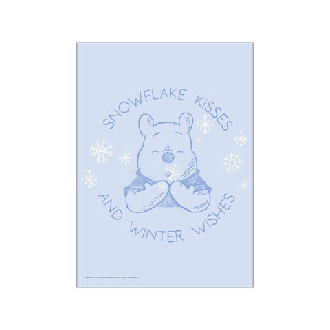 Disney - Winnie the Pooh Snowflake Kisses — Art print by Disney from Poster & Frame
