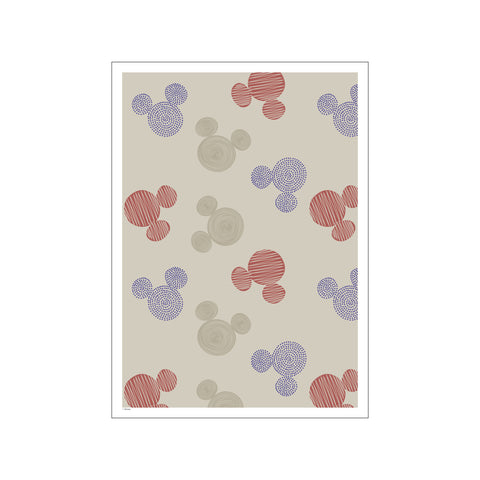 Disney - Mickey Mouse Green Pattern — Art print by Disney from Poster & Frame