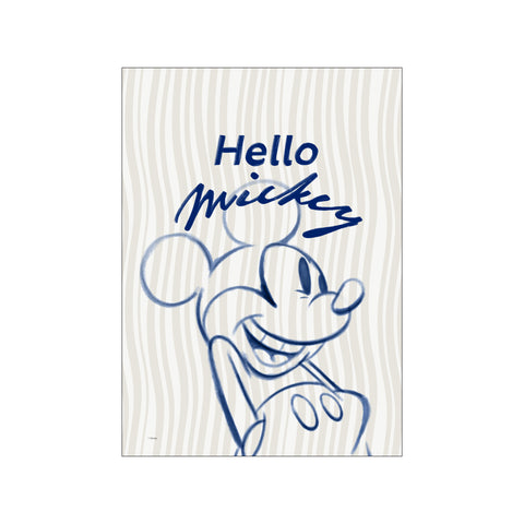 Disney - Mickey Mouse Hello — Art print by Disney from Poster & Frame