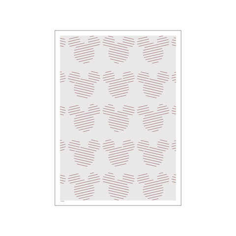 Disney - Mickey Mouse Red Stripes — Art print by Disney from Poster & Frame