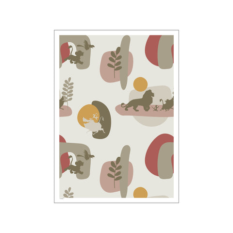 Disney - The Lion King Green Silhouettes — Art print by Disney from Poster & Frame