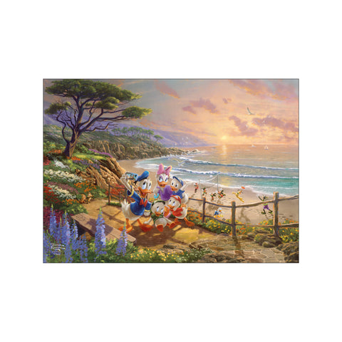 Disney - Donald and Daisy Duck - A Duck Day Afternoon — Art print by Disney x Thomas Kinkade from Poster & Frame