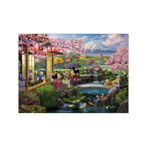 Disney - Mickey and Minnie Mouse in Japan — Art print by Disney x Thomas Kinkade from Poster & Frame