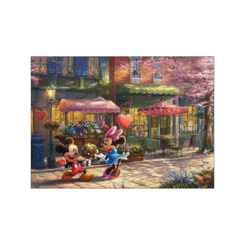 Disney - Mickey and Minnie Mouse - Sweetheart Café — Art print by Disney x Thomas Kinkade from Poster & Frame
