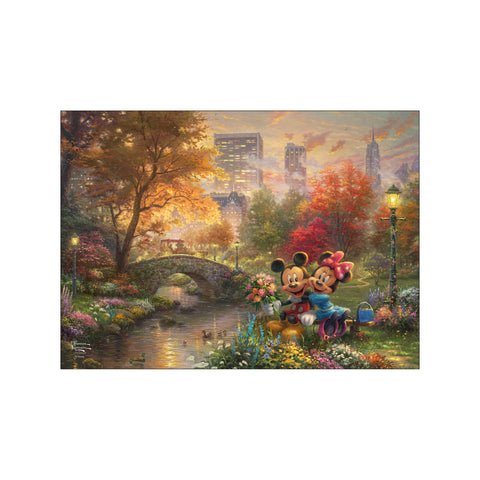 Disney - Mickey and Minnie Mouse - Sweetheart Central Park — Art print by Disney x Thomas Kinkade from Poster & Frame