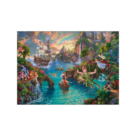 Disney - Peter Pan Never Land Escape — Art print by Disney x Thomas Kinkade from Poster & Frame