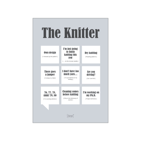 The Knitter — Art print by Djargon from Poster & Frame