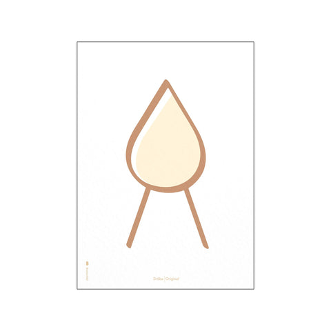 Dråben Streg Hvid — Art print by Brainchild from Poster & Frame