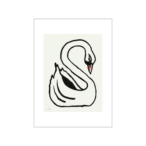 Swan — Art print by Early People from Poster & Frame
