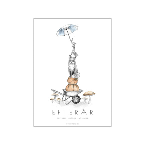 ÅRSTIDSPLAKAT - EFTERÅR — Art print by Wood Stories from Poster & Frame