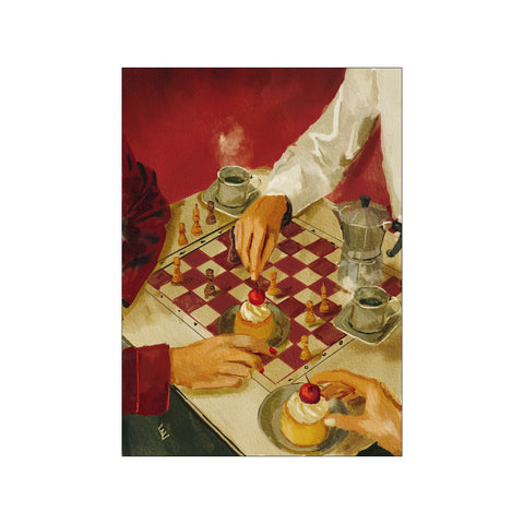 Checkmate & Cakes — Art print by Ekaterina Zagorska from Poster & Frame