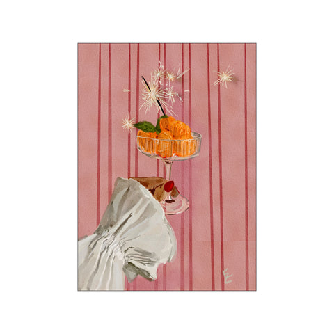 Festive Tangerine — Art print by Ekaterina Zagorska from Poster & Frame