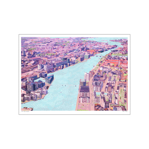Cotton Candy Copenhagen — Art print by Emma Forsberg from Poster & Frame